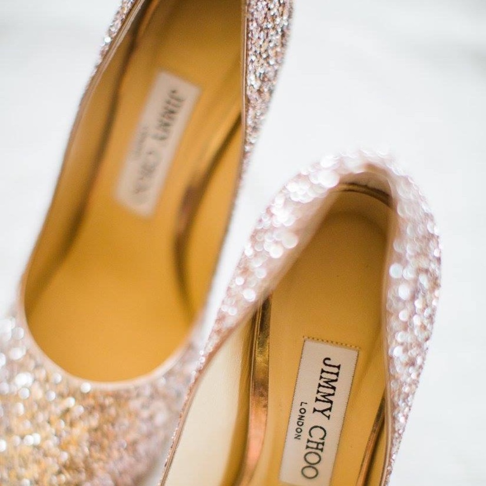 Jimmy Choo Gold Glitter-Esme